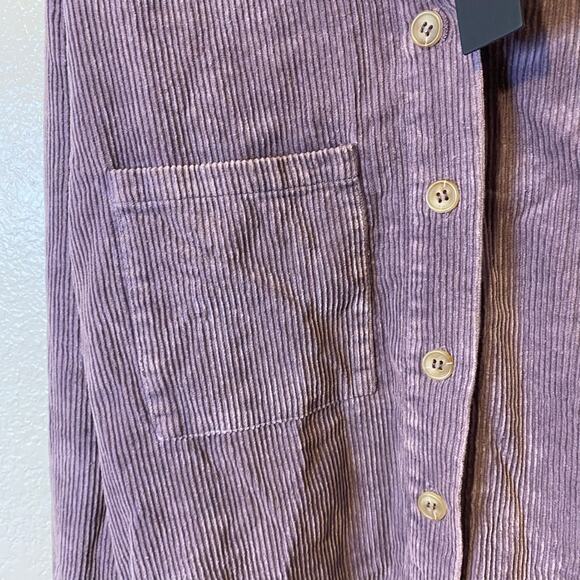 NEW Lulus Lavender Purple Corduroy Button Shirt Jacket Shacket Size Medium NWT - Picture 4 of 7